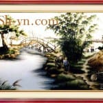 乡村风景画手工刺绣＝可愛的故鄉　08＝SHVN 1108 - 85cm x 90cm (2)